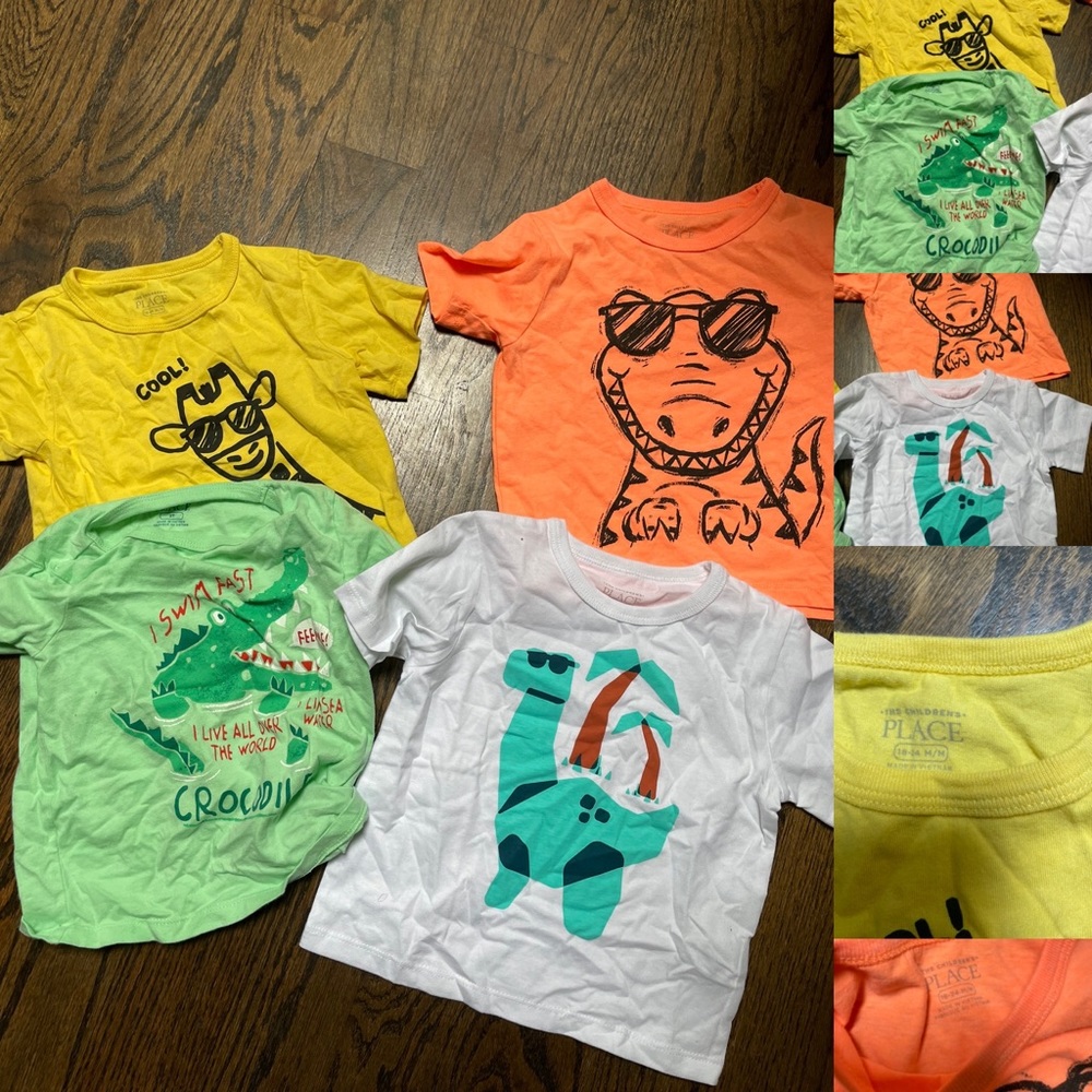 Children’s place baby boys summer shirt bundle 18m-24m